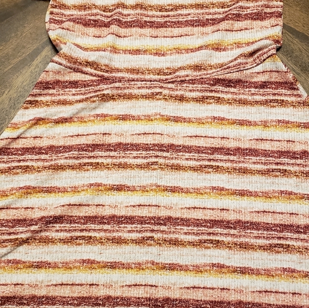 Knitworks Striped Kids Dress in Red, Yellow, Pink Size XL 16 - Picture 9 of 15